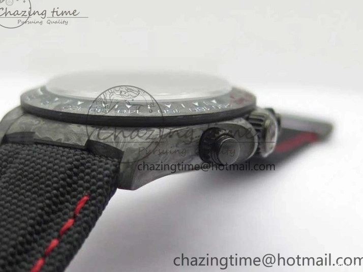 MiroTime 0124 Stretchable Daytona DIW All Black Carbon Noob 1:1 Best Edition Black Dial on Black Nylon Strap SA 2582